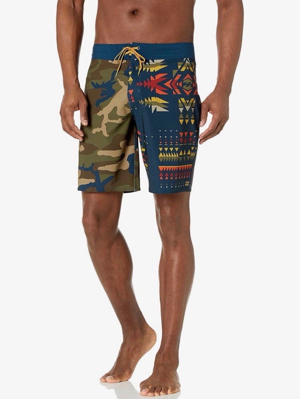 Billabong Men's Multi-Pattern Swim Trunks - Navy & Camouflage